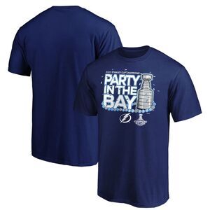 Tampa Bay Lightning 2020 Stanley Cup Fanatics Party in the Bay T-Shirt Unisex S
